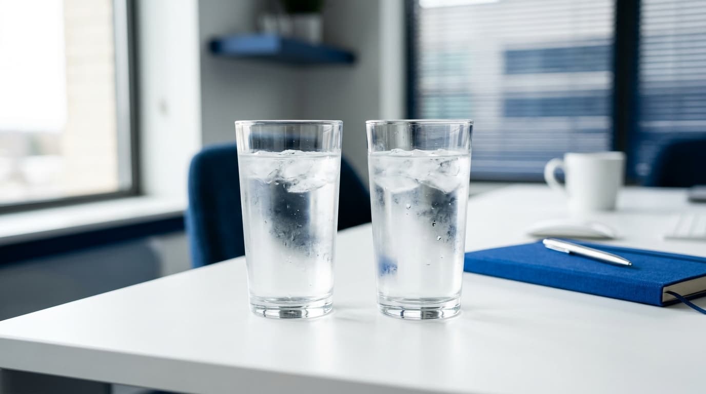 Kraantjeswater of flessenwater op kantoor: prijs per liter